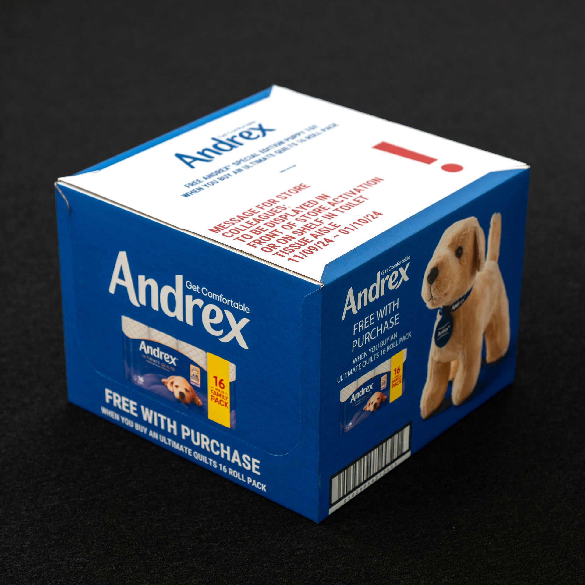 Andrex printed box