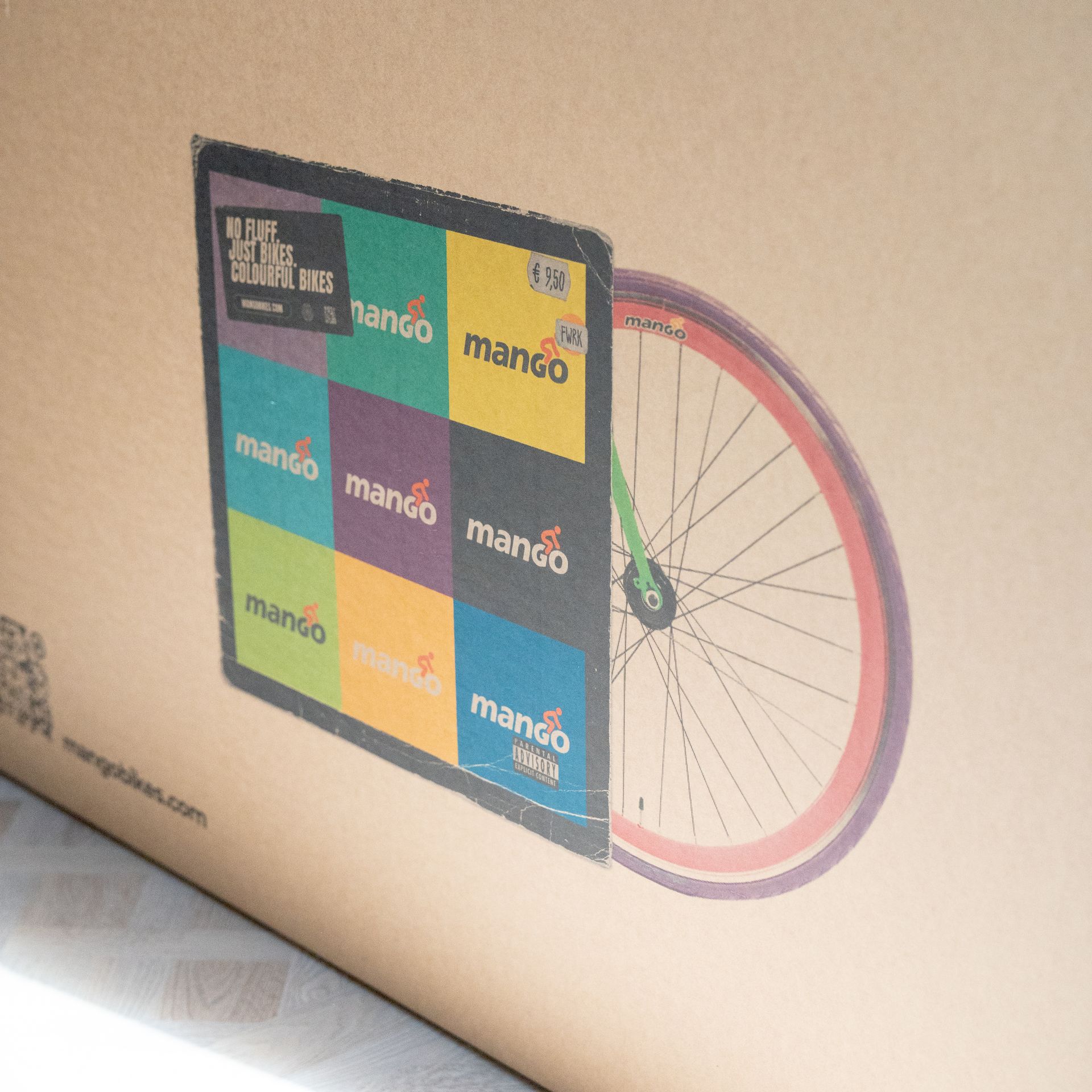 Mango bikes printed box