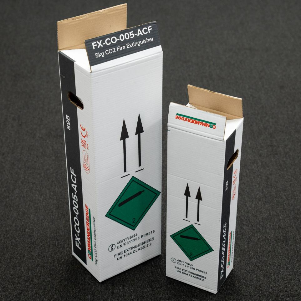 Fire extinguisher printed box