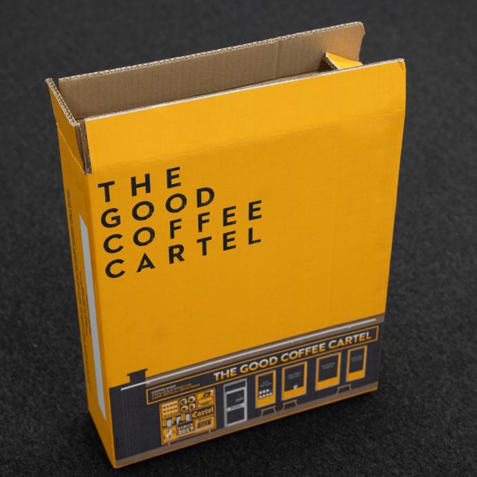 The Good Coffee Cartel printed box
