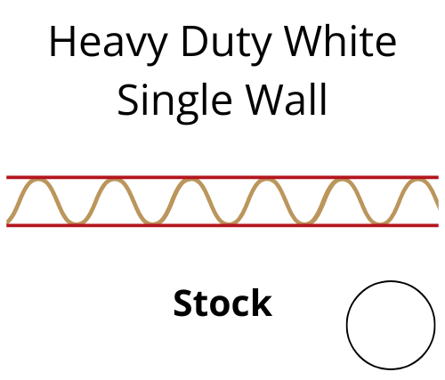 Heavy Duty White Single Wall