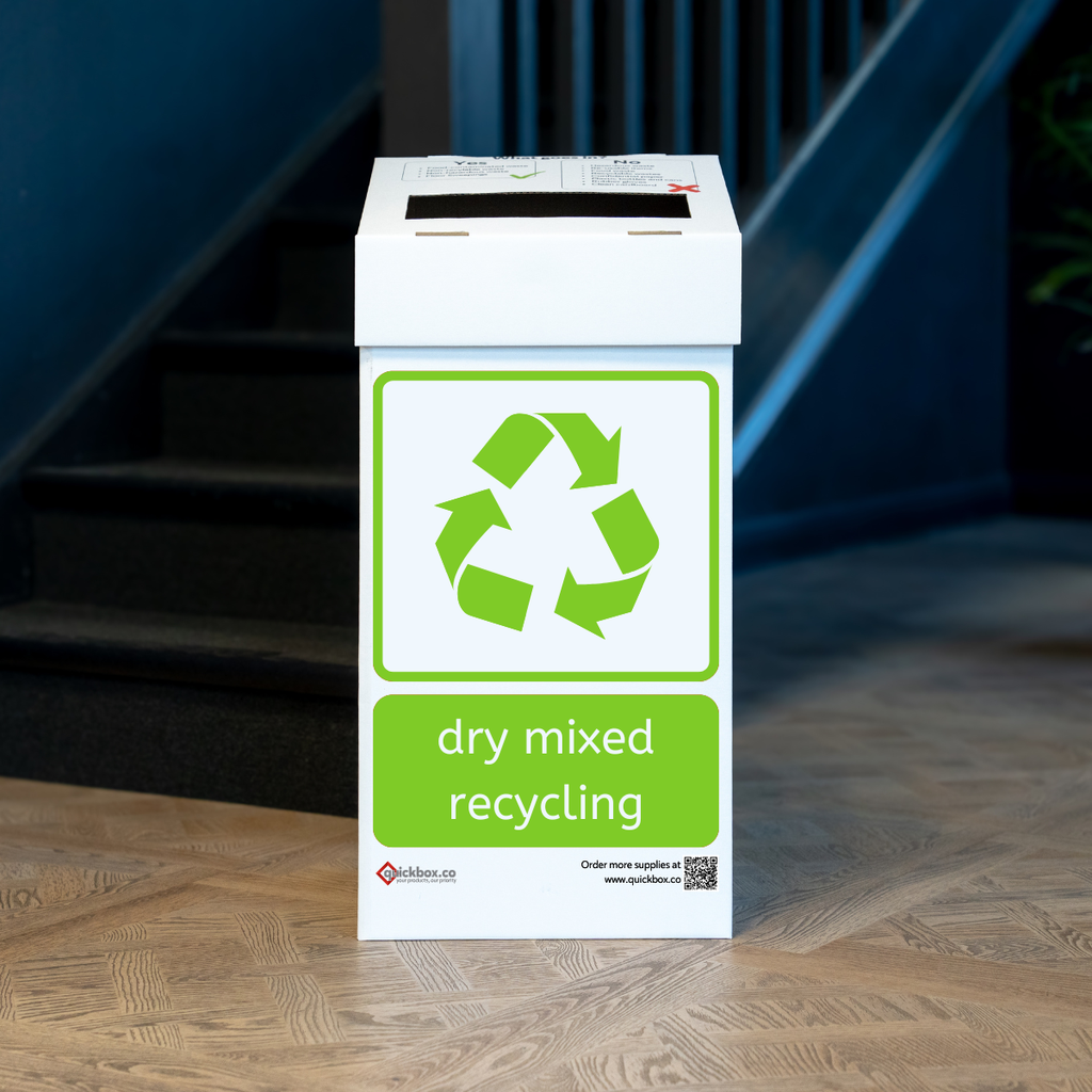 Dry Mixed Recycling Bins | Cardboard Waste Bins  (Pack of 10)