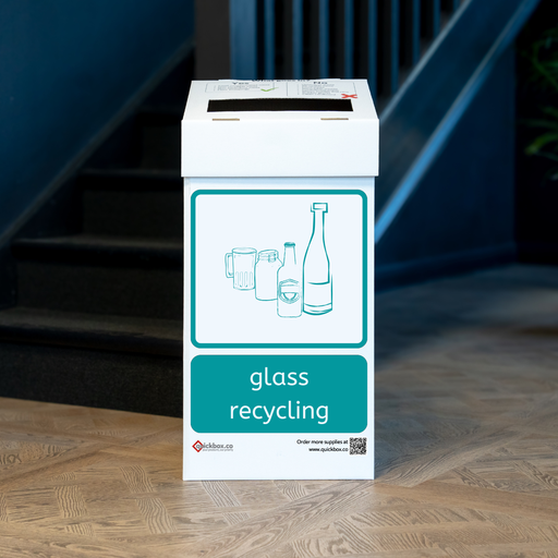 [QBBINGLASS] Mixed Glass Bin | Cardboard Waste Bins  (pack of 10)